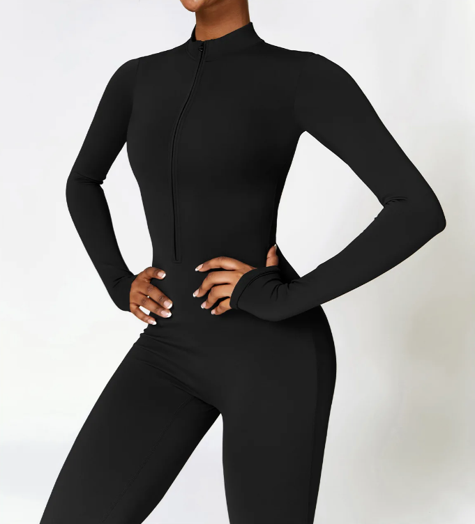 π₯ Pre-Order: Luxe Sculpt Jumpsuit CHARCOAL BLACK