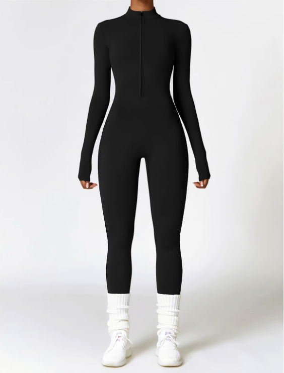 🔥 Pre-Order: Luxe Sculpt Jumpsuit CHARCOAL BLACK