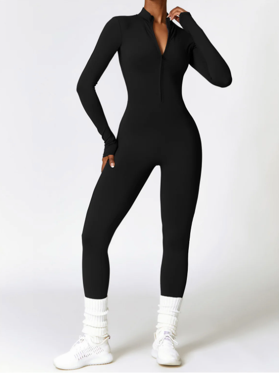 🔥 Pre-Order: Luxe Sculpt Jumpsuit CHARCOAL BLACK