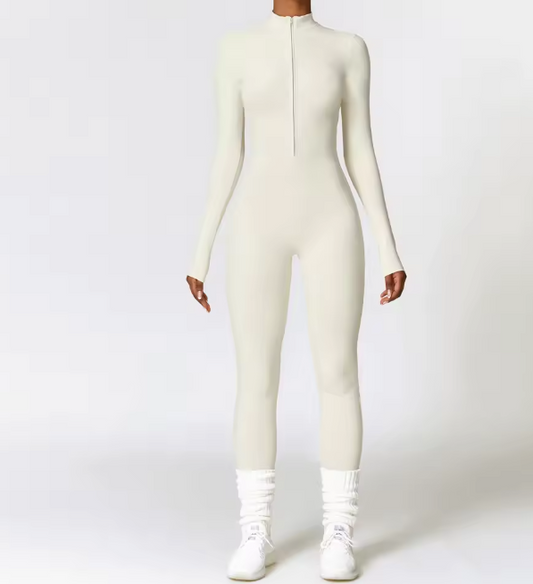 🔥 Pre-Order: Luxe Sculpt Jumpsuit SNOW